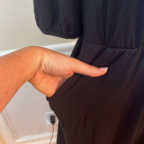 Draper James Black Long Sleeve Dress - Picture 6 of 10